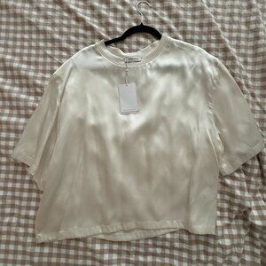 Anine Bing | Imogen T-Shirt | Large | Cream | NWT